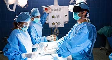 Doctors in the operating room